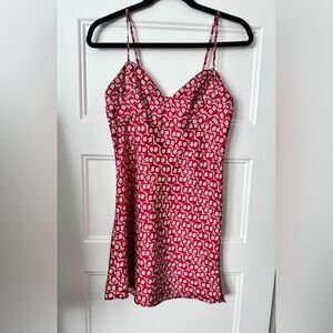 Free People On Our Radar Red Floral Slip Dress